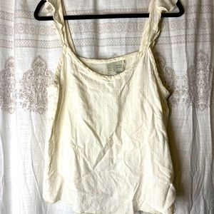 Anthropologie Cream Tank Top